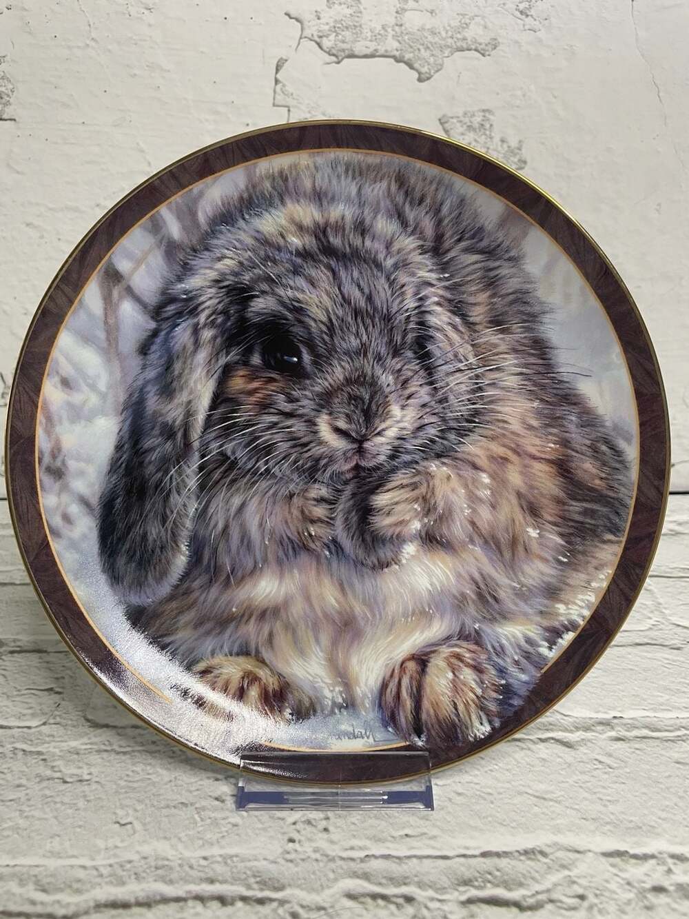 Bradford Exchange “Quite an Earful” Bunny Tales Collectors Plate